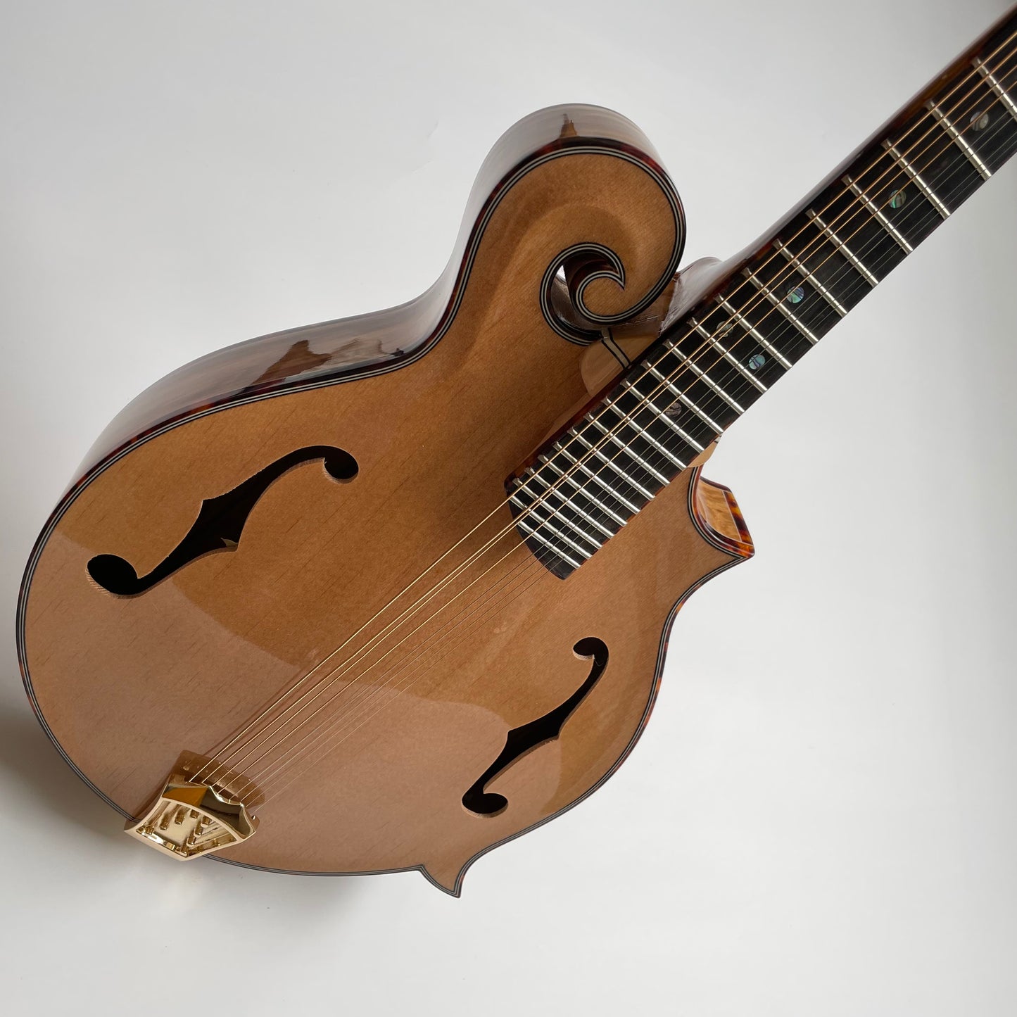 Afanti Solid Zebrawood F Style Mandolin(AM-F90ZB)